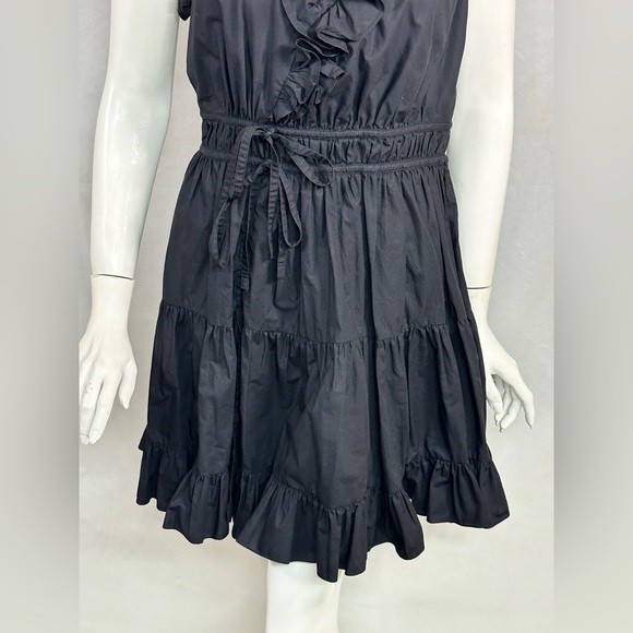 Ulla Johnson Size 10 Elegant Black Ruffle Dress - Picture 7 of 13